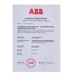 ABB Partnership Certificate